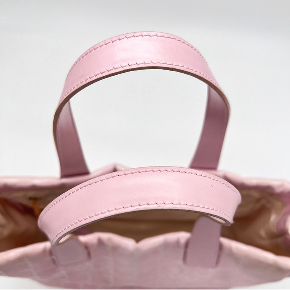 CHANEL Nylon Medium Travel Tote  Bag Pink - Picture 15 of 16